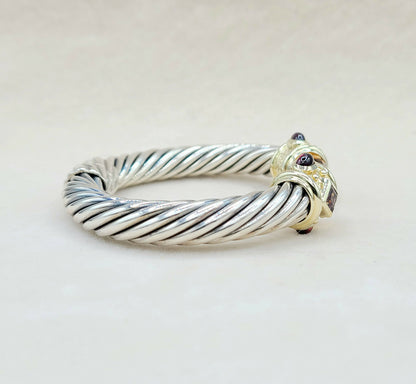 David Yurman Renaissance Bracelet 10mm Citrine & Iolite  AYW Luxury