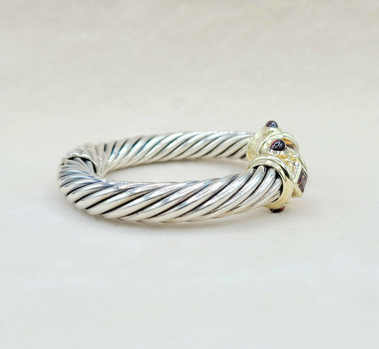  David Yurman Renaissance Bracelet 10mm Citrine & Iolite
