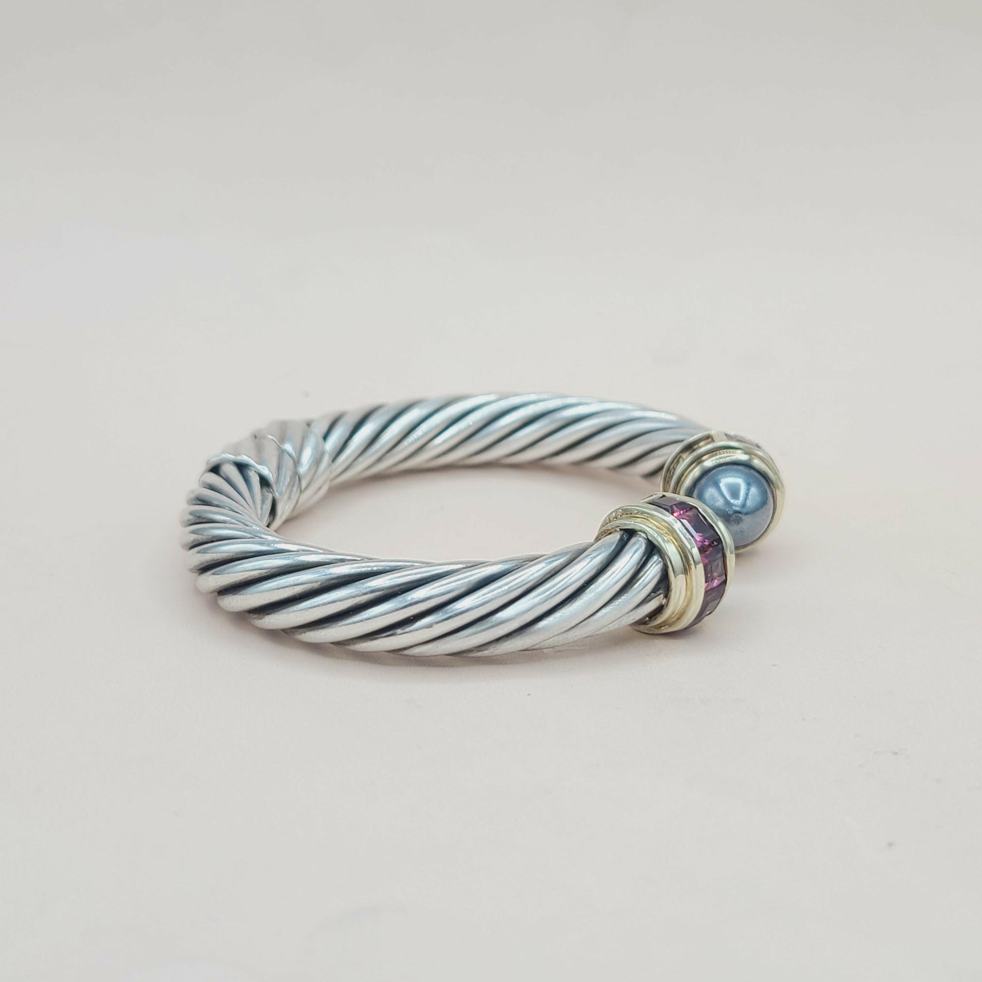 David Yurman Renaissance Hematite Gold Bracelet | Certified Pre-Owned  AYW Luxury #