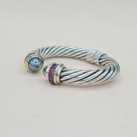  David Yurman Renaissance Bracelet 10mm with Hematite