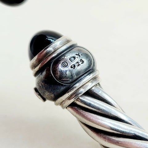  David Yurman Renaissance Bracelet Black Onyx & Diamonds