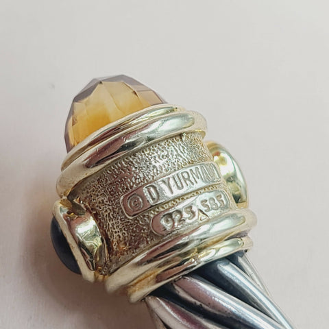  David Yurman Renaissance Bracelet Citrine, Peridot & Garnet
