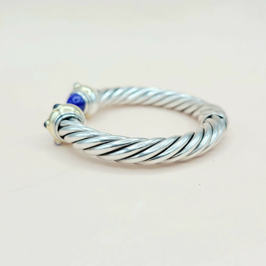  David Yurman Renaissance Bracelet Lapis, Iolite & Gold