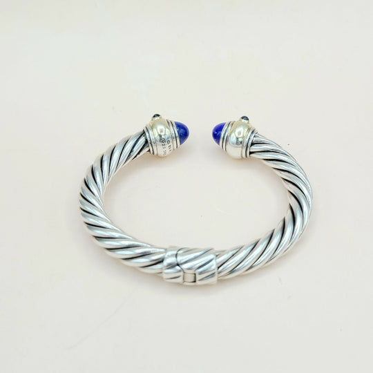  David Yurman Renaissance Bracelet Lapis, Iolite & Gold