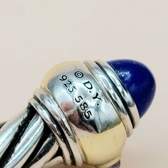  David Yurman Renaissance Bracelet Lapis, Iolite & Gold