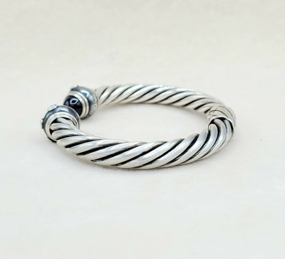 David Yurman Renaissance Bracelet With Black Onyx And Diamonds