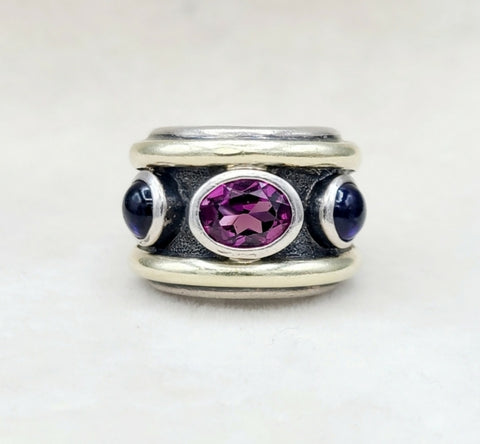  David Yurman Renaissance Ring Pink Tourmaline & Iolite