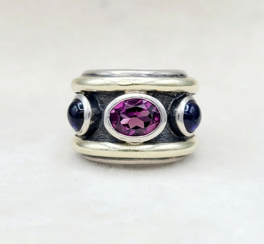  David Yurman Renaissance Ring Pink Tourmaline & Iolite