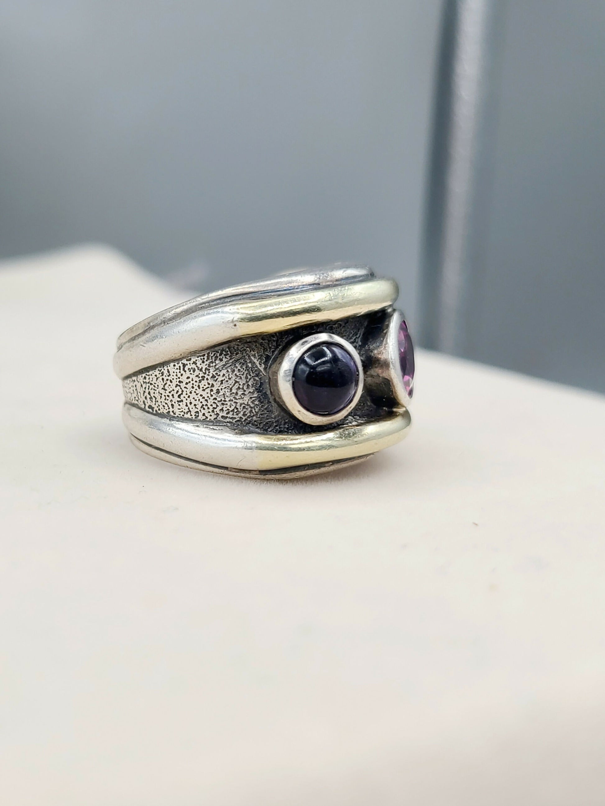 David Yurman Renaissance Ring Pink Tourmaline & Iolite  AYW Luxury