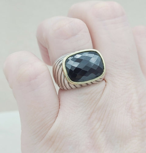  David Yurman Sculpted Waverly Garnet Ring