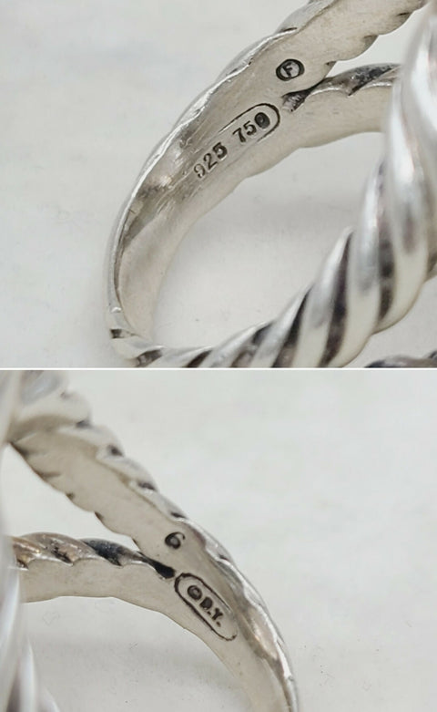  David Yurman Signature Oval Ring – Smoky Quartz & Gold