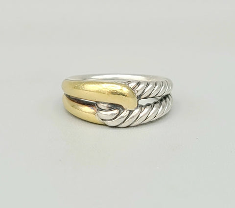  David Yurman Single-Loop Labyrinth Ring