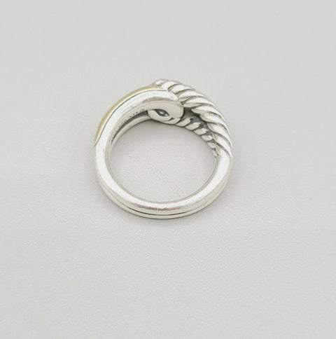  David Yurman Single-Loop Labyrinth Ring