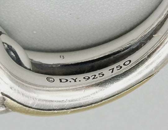  David Yurman Single-Loop Labyrinth Ring