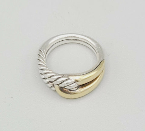  David Yurman Single-Loop Labyrinth Ring