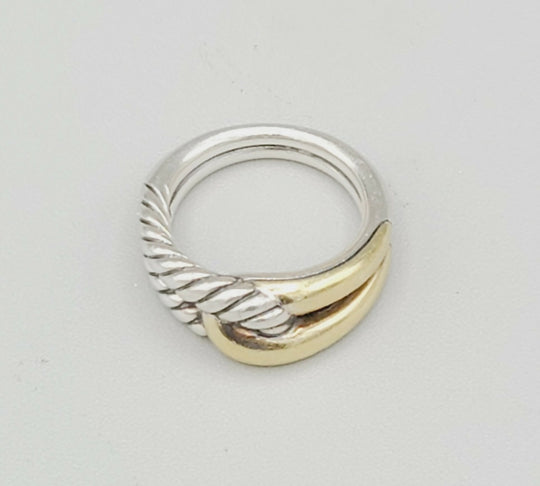  David Yurman Single-Loop Labyrinth Ring