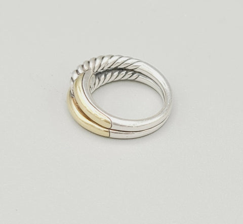  David Yurman Single-Loop Labyrinth Ring