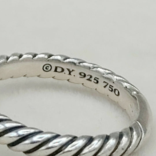  David Yurman Stackable Ring Peridot & Gold