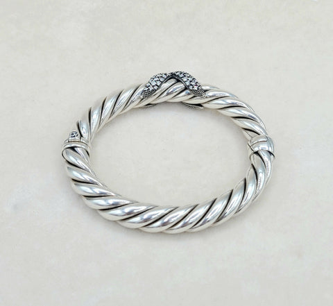  David Yurman Starlight Cable Bracelet Diamond X Vintage