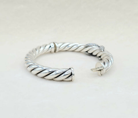  David Yurman Starlight Cable Bracelet Diamond X Vintage
