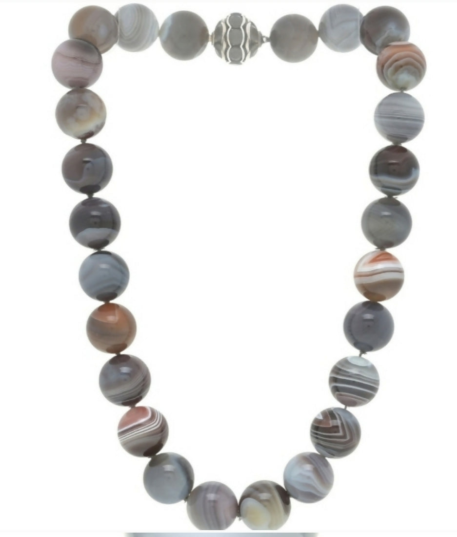 David Yurman Statement Couture Necklace With Agate And Moonstone