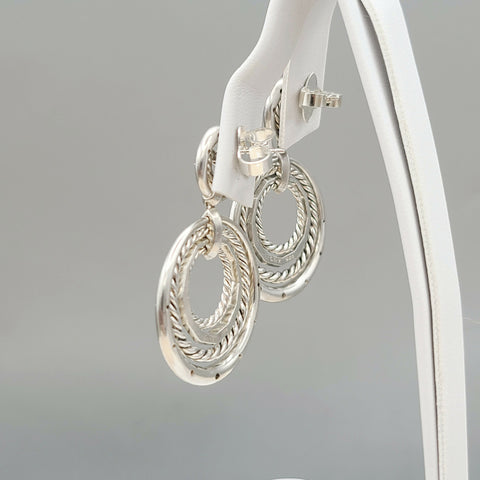  David Yurman-Stax-Drop-Earrings-With Diamonds