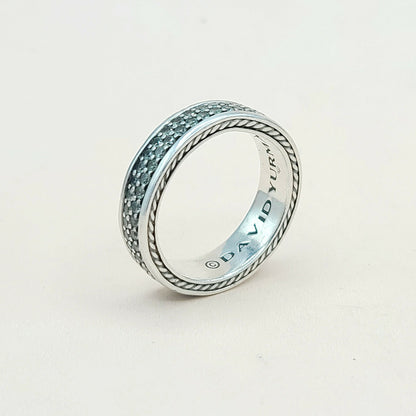 David Yurman Streamline Gray Sapphire Band Ring | Certified Pre-Owned  AYW Luxury #