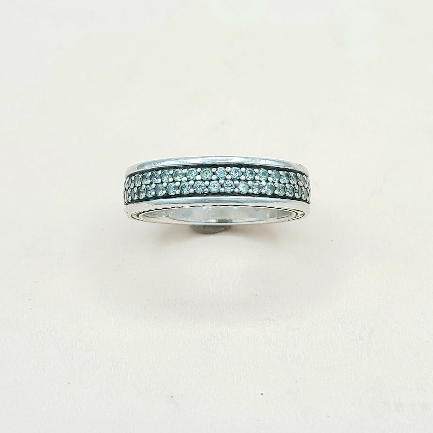 David Yurman Streamline Gray Sapphire Band Ring | Certified Pre-Owned  AYW Luxury #