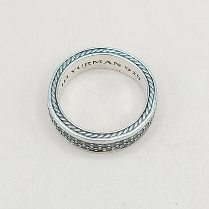 David Yurman Streamline Gray Sapphire Band Ring | Certified Pre-Owned  AYW Luxury #