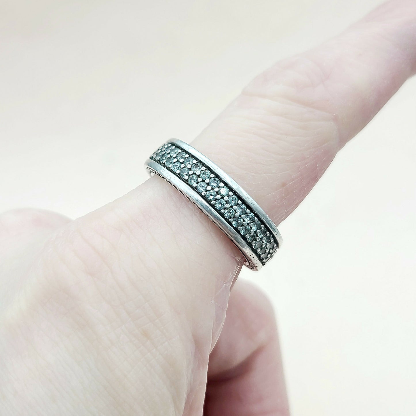 David Yurman Streamline Gray Sapphire Band Ring | Certified Pre-Owned  AYW Luxury #