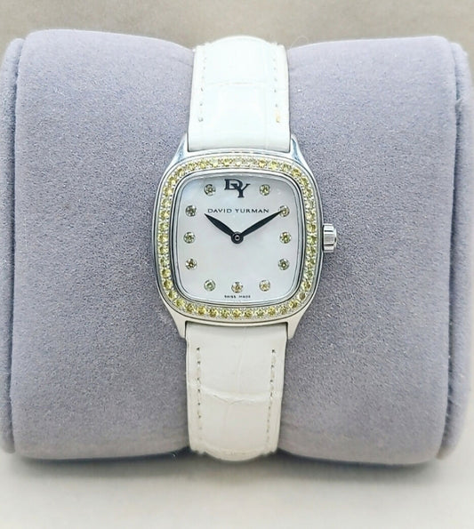 David Yurman Thoroughbred 25mm Watch Yellow Sapphire  AYW Luxury