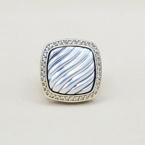  David Yurman Thoroughbred Albion Sculpted Diamond Ring