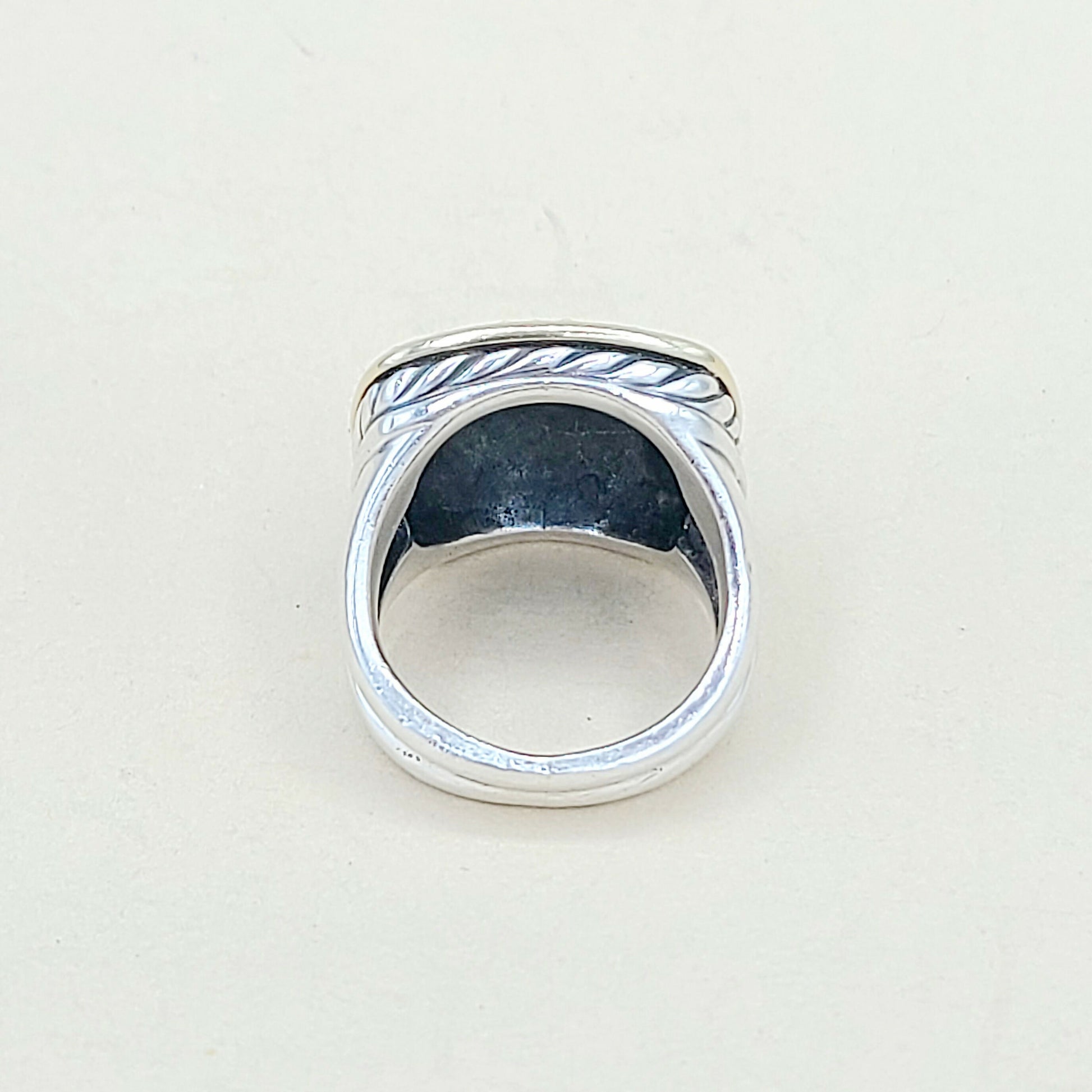 David Yurman Thoroughbred Albion Diamond Gold Ring | Certified Pre-Owned  AYW Luxury #
