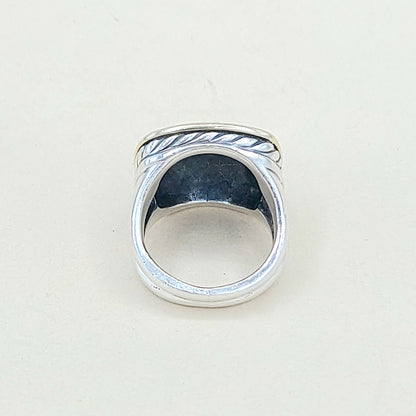 David Yurman Thoroughbred Albion Diamond Gold Ring | Certified Pre-Owned  AYW Luxury #