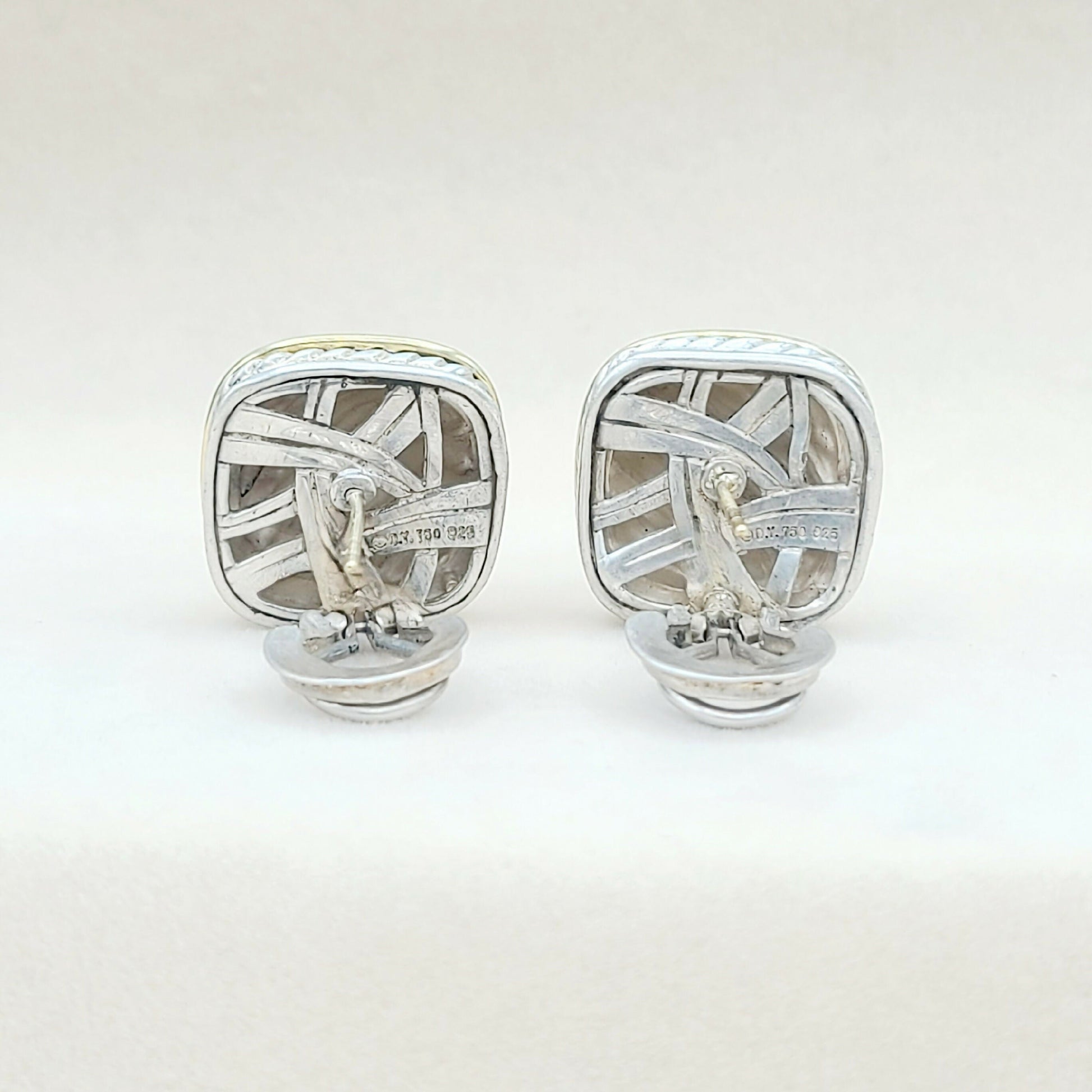David Yurman Thoroughbred Sculpted Gold Earrings | Certified Pre-Owned  AYW Luxury #