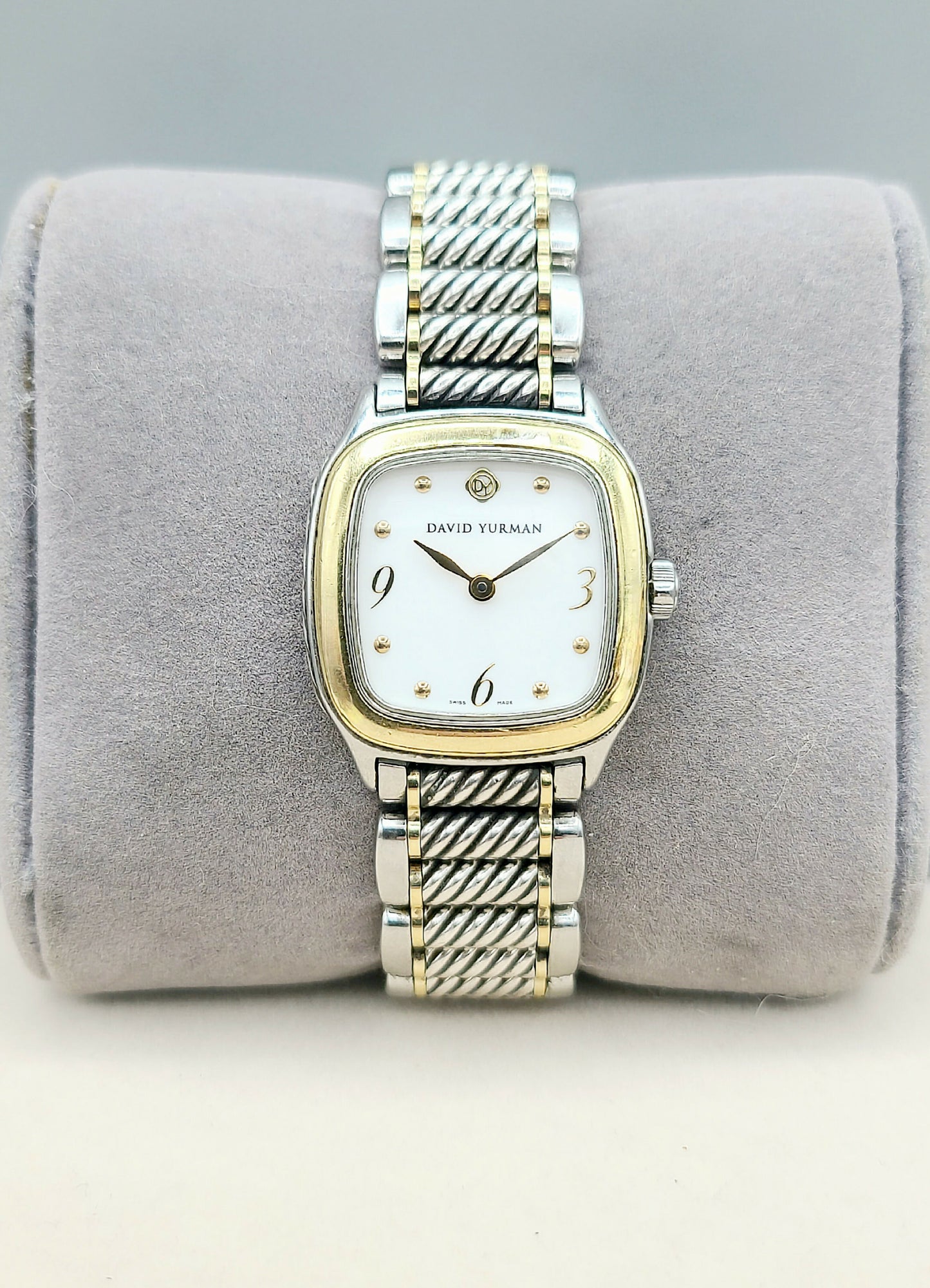 David Yurman Thoroughbred Watch 25mm with Gold    #