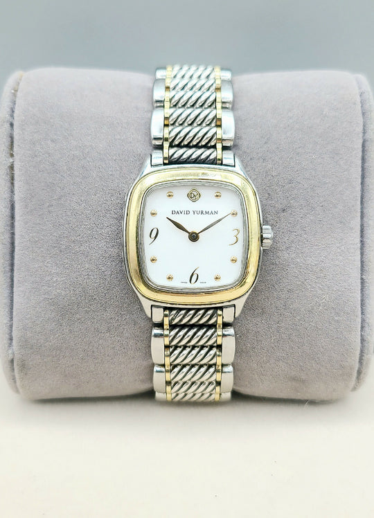  David Yurman Thoroughbred Watch 25mm with Gold