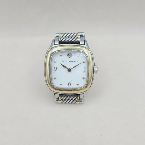  David Yurman Thoroughbred Watch 25mm with Gold