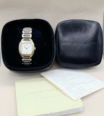 David Yurman Thoroughbred Watch 25mm with Gold    #