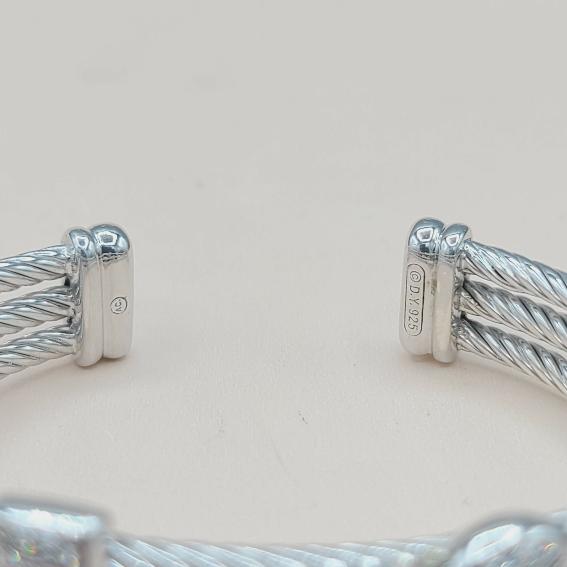 David Yurman Three Row Confetti Diamond Bracelet