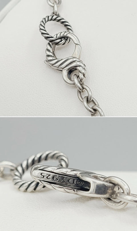  David Yurman Tweejoux Necklace – Amethyst & Rose Quartz
