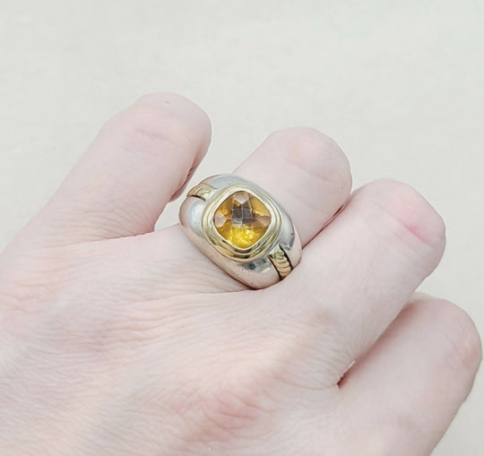  David Yurman Vintage Renaissance Citrine Ring