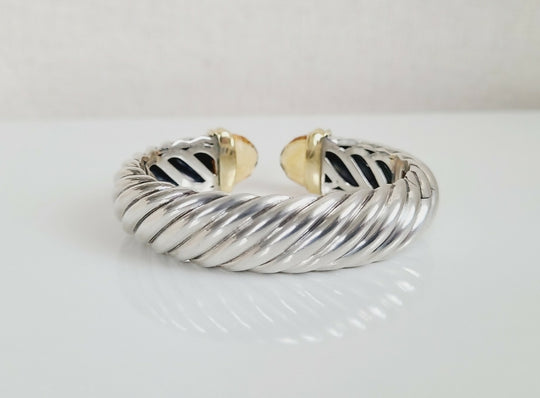  David Yurman Waverly Bracelet 15mm Citrine & 18K Gold