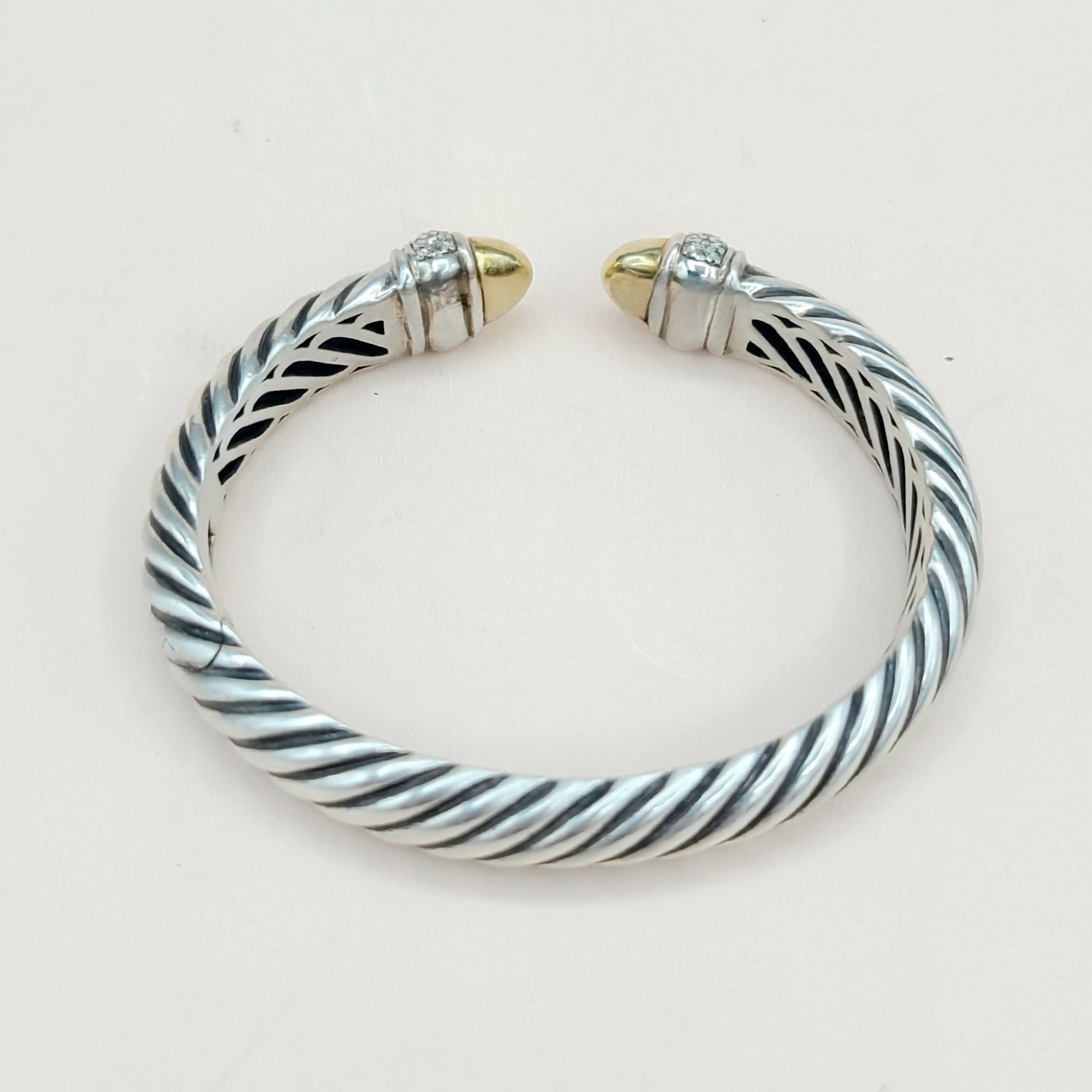 David Yurman Waverly Diamond Gold Bracelet | Certified Pre-Owned  AYW Luxury #
