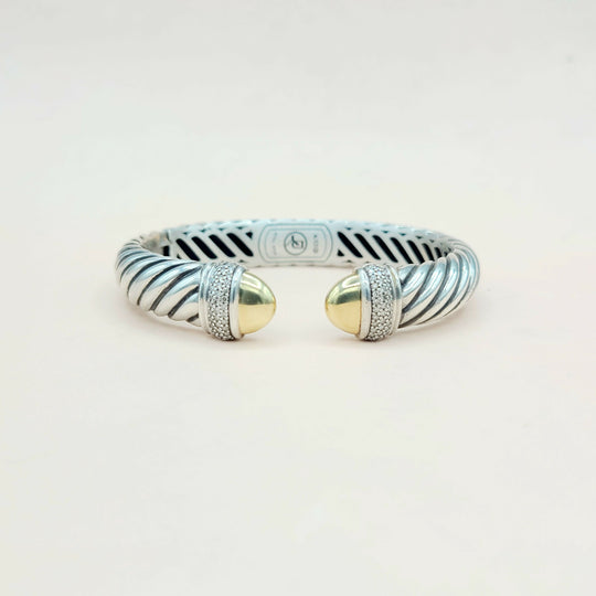  David Yurman Waverly Bracelet Diamonds & Gold