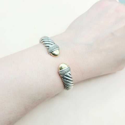 David Yurman Waverly Bracelet Diamonds & Gold