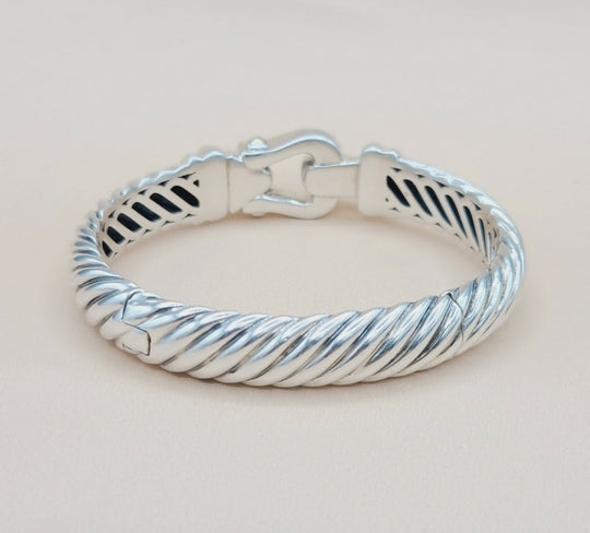  David Yurman Waverly Buckle Cable Bracelet 10mm Gold