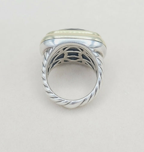  David Yurman Waverly Ring – Black Onyx & Gold