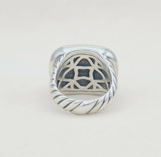  David Yurman Waverly Ring – Black Onyx & Gold