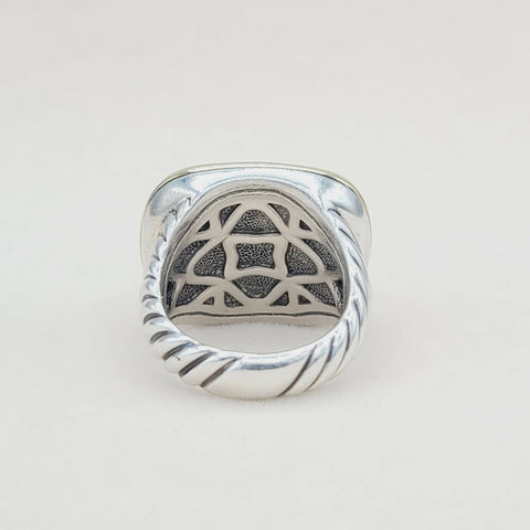  David Yurman Waverly Ring With Lapis Lazuli and Gold
